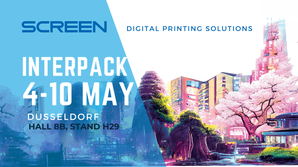 Image from SCREEN Europe showcases next-generation inkjet digital printing equipment for flexible packaging at interpack 2023
